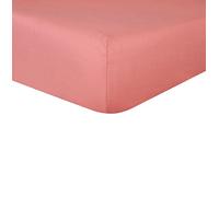 Sleepdown Lenzuolo con angoli profondi in 100% puro cotone, caldo e confortevole, traspirante, super morbido, biancheria da letto, con tasche extra profonde da 32 cm, rosa scuro, per letto super king,