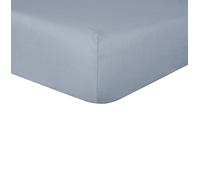 Sleepdown Lenzuolo con angoli profondi in 100% puro cotone, caldo e confortevole, traspirante, super morbido, biancheria da letto, con tasche extra profonde da 32 cm, grigio, per letto super king,