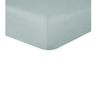 Sleepdown Lenzuolo con angoli profondi in 100% puro cotone, caldo e confortevole, traspirante, super morbido, biancheria da letto, con tasche extra profonde da 32 cm, verde salvia, per letto super