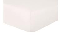 Sleepdown Lenzuolo con angoli profondi in 100% puro cotone, caldo e confortevole, traspirante, super morbido, biancheria da letto, con tasche extra profonde da 32 cm, colore: naturale, matrimoniale,