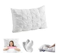 Sleephaven - Cuscino Bao, design ergonomico 2025, soffice ma di supporto, traspirante, morbido, soffice e fresco, basso/medio/alto, per chi dorme di lato e sulla schiena (bianco, cuscino alto)