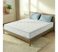 Sleephome Materasso Kit 2 Pezzi Singoli 80x190 h 16 cm Molle Insacchettate e Memory Lite Vaniglia - Ortopedico con Sostegno Dinamico - Antiacaro Traspirante - Made in Italy