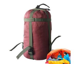 Sleeping Bag Cover- Compression Stuff Sack For Nap Bags | Waterproof Nylon Storage Carrier Set, Lightweight Camping Gear, Sleepings Sac- Accessory For Men Women Outdoor Hiking Travel Use