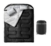 Sleeping Bag, Double Sleeping Bags for 2 Adults, All-Season Lightweight Sack Blanket, Waterproof Warm Lining and Carry, Cold Weather Hiking Camping Gear Men Women Backpacking Travel Outdoors Winter