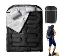 Sleeping Bag for 2 People - Warm Weather-Resistant Blanket Sack for Camping | Compact Travel Gear for Winter, Summer, Hiking, Backpacking, Outdoors, Women, Men & Cool Climate Adventures