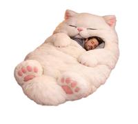 Sleeping Bag for Adults - 175 x 80 cm Warm Cute Cat Design for Cold Weather | Soft Washable Material with Isolation Perfect for Indoor Home Bedroom Living Room Apartment Dorm Hotel Birthday