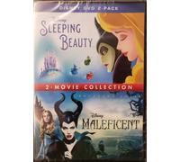 SLEEPING BEAUTY/MALEFICENT 2-MOVIE COLLECTION (DVD) Jolie Angelina Fanning Elle