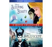 SLEEPING BEAUTY/MALEFICENT 2-MOVIE COLLECTION (DVD) Jolie Angelina Fanning Elle