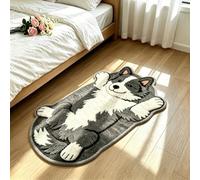 Sleeping Cat Fun Rug Floor Mat,Absorbent Quick-Dry Non-Slip Cat Shaped Carpet,Soft Plush Cute Sleeping Cats Pattern Area Rug,for Living Room Bedroom Entryway Kitchen Home Decor