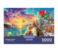 Sleeping Cat SceneAstonishing 1000-Piece Jigsaw Puzzles for Adults A Pantheon of Impossible, Hard, Difficult Challenging Puzzle Games for All Genders - A Unifying Challenge for Adults And Kids Age 12