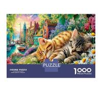 Sleeping Cats Garden 1000 Pezzi Bundle Di Puzzle - Cartone Premium Puzzle Ultra Difficile Per Adulti & Per Rilassamento E Creatività 52x38cm/1000pcs