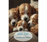 Sleeping Dog with Puppies 2024-2025 Calendar and Planner