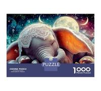 Sleeping Elephant Puzzle in Cartone Extra Spesso Da 1000 Pezzi, Cut Baby, Puzzle Fai Da Te, Ultra Difficile, Allenamento Mentale, Sfida, Intrattenimento 70x50cm/1000pcs