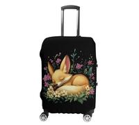 Sleeping Fennec Fox Travel Luggage Cover lavabile antigraffio valigia Protector, Stile:, M