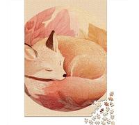 Sleeping Fox Illustration-2 Puzzle Impossibili 1000 Pezzi Decorazione Per La Casa. Rilassamento E Intelligence Per Adulti E Ragazzi Da 14 Anni 52x38cm/1000pcs