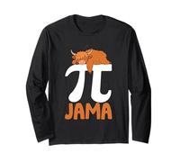 Sleeping Highland Cow Pajama Pi Maglia a Manica