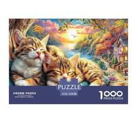 Sleeping KittensPremium Jigsaw Puzzles for Adults A 1000-Piece Advanced-Level Set Featuring Challenging And Educational Games - Designed As The Jigsaw Puzzles for Adults And Mature Kids