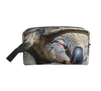 Sleeping Koala Cap Stampa Grande Capacità Viaggio Toiletry Bag per Uomo Donna Impermeabile Toiletries Daily Pouch