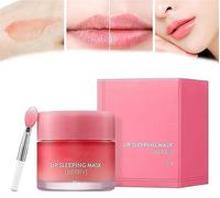 Sleeping Lip Mask,Lip Moisturiser for Dry Chapped Peeling Cracked Lips Fades Lip Lines,Lip Balm Locks In Moisture Lip Care,Moisturizing & Hydrating Lip Mask for Women Men (2 Pcs)