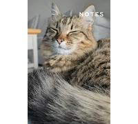 Sleeping Tabby Cat Notebook: Paperback 6x9 120 Pages Quality Plain White Paper. Eco and Sustainable, Sketch, Journal, Study, School, College, Art, Minimalist.: @pawsforwild