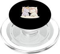Sleeping Unicorn Couple Cute Cartoon PopSockets PopGrip per MagSafe