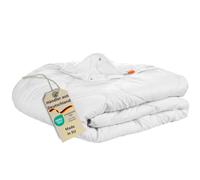 sleepling 190043 Piumino Quattro Stagioni per Tutto L'Anno (Imbottitura 600 + 985 gr.), 100% Microfibra, Anallergico, 155 x 220 cm, Bianco