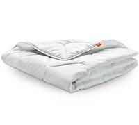 sleepling 194105 piumino estivo leggero (imbottitura 805 gr.), 100% microfibra, anallergico, 220 x 240 cm, bianco