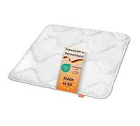 sleepling 196282 coperta bebè caldo medio | piumino per bambini mono piumino per tutte le stagioni | Prodotto in Europa | Ökotex 100 | Lavabile 60 gradi | 80 x 80 cm, bianco