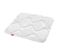 sleepling 196283 coperta bebè quattro stagioni | 2 piumini con bottoni automatici | Prodotto in Europa | Ökotex 100 | Lavabile a 60 gradi | 80 x 80 cm, bianco