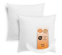 sleepling 197135 set di 2 cuscini in piume e cotone | cuscino decorativi da divano | Imbottitura per Cuscini | Lavabile a 60 ° C | Certificati Ökotex e Downpass | Prodotto in UE | 45 x 45 cm, bianco
