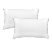 sleepling 197137 cuscino in piume e cotone | cuscino decorativi da divano | Imbottitura per Cuscini | Lavabile a 60 ° C | Certificati Ökotex e Downpass | Prodotto in UE | 40 x 60 cm, bianco