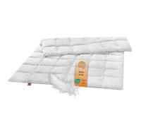 sleepling 197556 - Piumino in piume, 100% cotone, piume, classe 1 I Nomite, certificato Ökotex lavabile a 60 °C, prodotto in UE 135 x 200 cm, colore: bianco