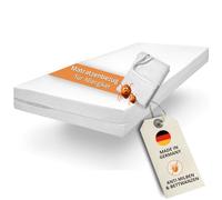 sleepling Comfort 100 Evolon Encasing | coprimaterasso per persone allergiche e antiacaro | materassi fino a 20 cm | lavabile a 95 gradi | prodotto in Germania | 120 x 200 cm, bianco