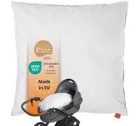 sleepling Cuscino per passeggino, 80 x 80 cm, cuscino per passeggino, in 100% cotone, 400 g, piume e piumino, downpass, coperta per passeggino, 80 x 80 cm, lavabile, made in EU