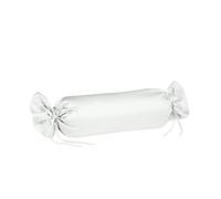sleepling federa in raso 15 x 40 cm, cuscino decorativo, ingresso, 60 gradi, Ökotex 100, Made in EU, bianco