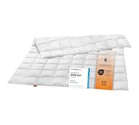 sleepling Piumone estivo extra leggero, 197142, piumino bianco (90%) e piume (10%), prodotto in UE, Ökotex, Downpass, 155 x 220 cm, bianco