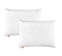 sleepling Set di 2 cuscini 70x90 cm, imbottitura, cuscino per allergici, lavabile, Made in EU, Ökotex, grande cuscino da 70 x 90, cuscino da letto, Pillow, 2 pezzi, Basic 100