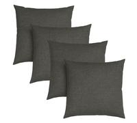 sleepling Set di 4 cuscini da divano con imbottitura e rivestimento, 40 x 40 cm, cuscini decorativi in robusto tessuto tappezzeria, cuscino decorativo, cuscino per divano, grigio scuro