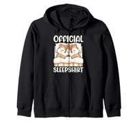 Sleepshirt Ufficiale Chipmunk Sleeping Animals Sarcastic Felpa con Cappuccio