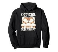 Sleepshirt Ufficiale Chipmunk Sleeping Animals Sarcastic Felpa con Cappuccio