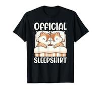Sleepshirt Ufficiale Chipmunk Sleeping Animals Sarcastic Maglietta