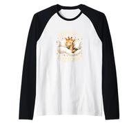 Sleepshirt Ufficiale Cute Baby Giraffe Cozy Maglia con Maniche Raglan