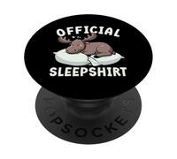Sleepshirt ufficiale Moose Nightwear Sarcastic Sleep Vibes PopSockets PopGrip Adesivo