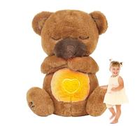 Sleept Sleep Soother Bear - illumina la macchina del rumore bianco ripieno, il rumore bianco per i bambini | Animale di peluche morbido con musica calmante, peluche, soft night compagno, giocattolo da