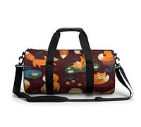 Sleepwalking Fox Borsa da palestra portatile per donne e uomini borsa da viaggio per sport stampa borsa da palestra divertente borsa da yoga