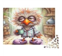 Sleepy Bird in pigiama Puzzle 1000 Pezzi Regali Per Gli Amanti E Gli Amici Sleepy Bird in pigiama accogliente Giochi Educativo Sfida Regalo Divertente Gioco Famiglie Decorazione