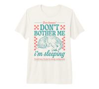 Sleepy Cat Humor Don't Bother Me I'm Sleeping Maglietta Premium