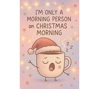 Sleepy Christmas Coffee Notebook - Cute Kawaii Pastel Journal for Holiday Gifts, Office Fun & Winter Writing