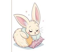 Sleepy Fluffy Creature Notebook - Kawaii Bedtime Design: Adorable Sleeping Fantasy Animal for Journaling, Sketching, or Dream Notes - Perfect for Kids and Cute Stuff Lovers