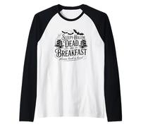 Sleepy Hollow Dead And Breakfast Si Prega di prenotare Una Testa Maglia con Maniche Raglan